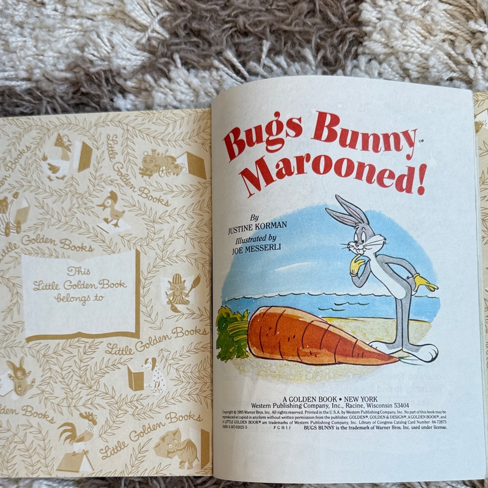 Vintage Bugs Bunny Golden Books - Set of 3 - Picture 6 of 10
